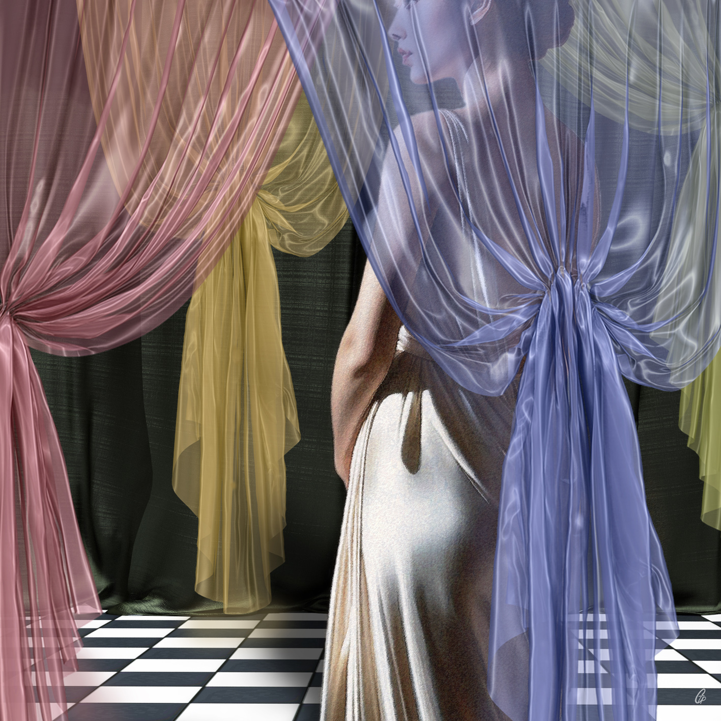 voiles translucides, aux couleurs subtiles
